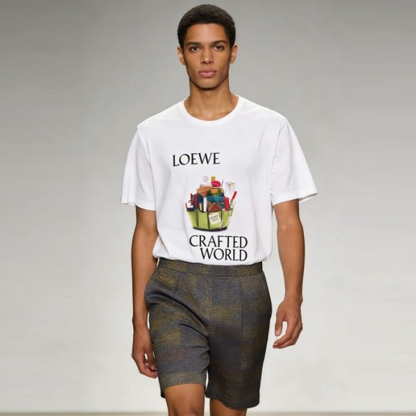 ❤로에베 남성 라운드 반팔티 - Loewe Mens Round Tshirt - loc13029x