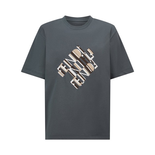 ❤펜디 남성 라운드 반팔 티셔츠 - Fendi Mens Round Tshirt - fec13071x