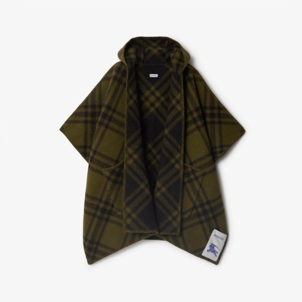 ❤버버리 여성 리버시블 체크 울 케이프 - Burberry Womens Reversible Check Wool Cape - acc6779x
