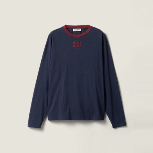 ❤미우미우 여성 라운드 긴팔티 - Miumiu Womens Round Tshirt - mic13096x