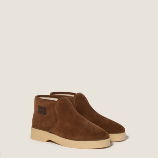 ❤미우미우 여성 시어링 슬립온 부티 - Miumiu Womens Shearling Slip-On Booties - mis8949x