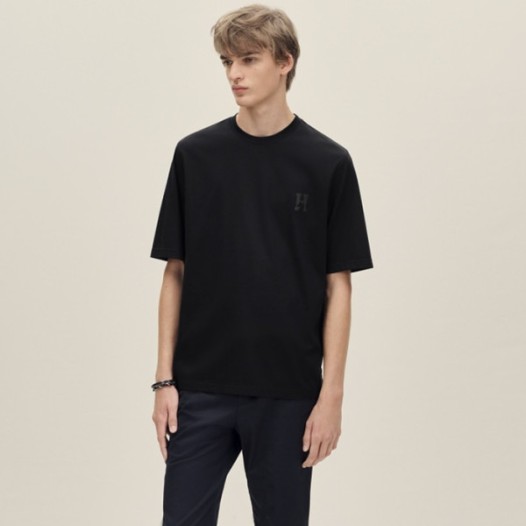 ❤에르메스 남성 라운드 반팔티 - Hermes Mens Round Tshirt - hec13114x