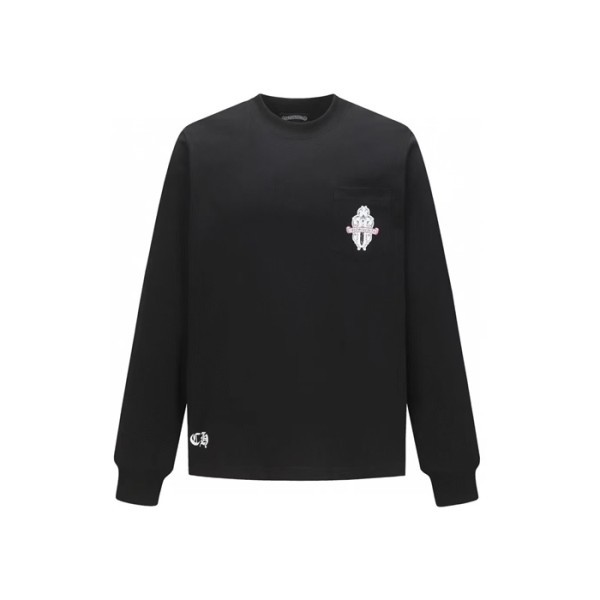 ❤크롬하츠 남성 라운드 긴팔티 - Chrome Hearts Mens Round Tshirt - chc13171x