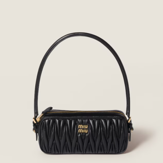 ★미우미우 여성 마테라쎄 나파 가죽 파우치 - Miumiu Womens Matelasse Nappa Leather Pouch