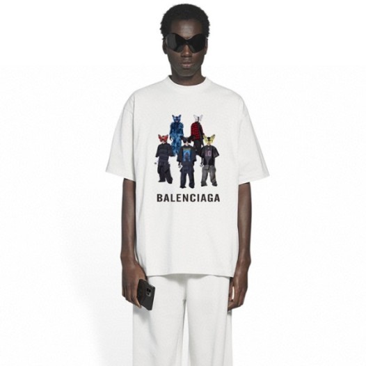 ❤발렌시아가 남성 라운드 반팔 티셔츠 - Balenciaga Mens Round Tshirt - bac13405x