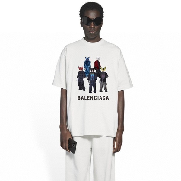 ❤발렌시아가 남성 라운드 반팔 티셔츠 - Balenciaga Mens Round Tshirt - bac13405x