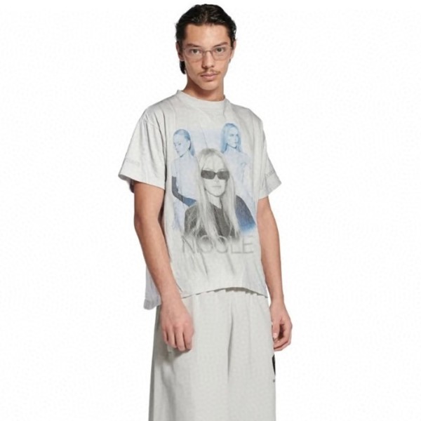 ❤발렌시아가 남성 라운드 반팔 티셔츠 - Balenciaga Mens Round Tshirt - bac13384x