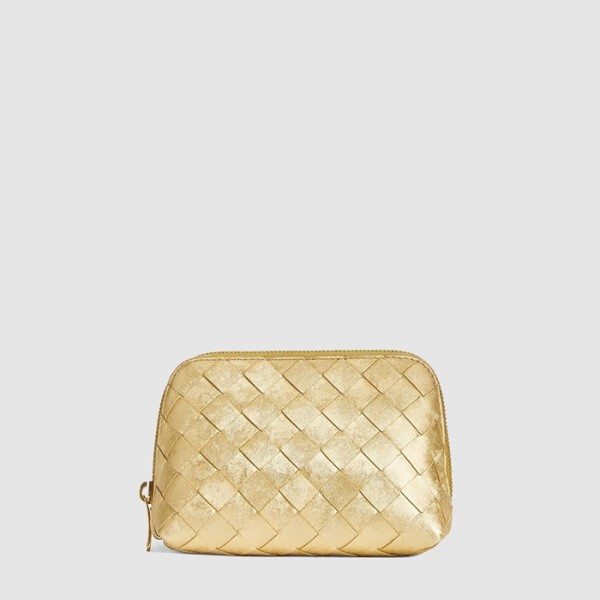 ❤보테가 베네타 여성 스몰 인트레치아토 뷰티 파우치 - Bottega Veneta Womens Small Intrecciato Beauty Pouch - bvb13343x