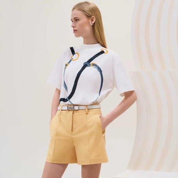 ❤에르메스 여성 크루넥 반팔티 - Hermes Womens Round Tshirt - hec13396x