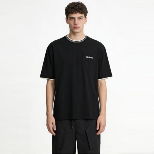 ❤프라다 남성 라운드 반팔티 - Prada Mens Round Tshirt - prc13441x