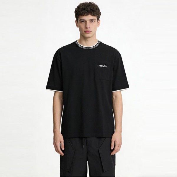 ❤프라다 남성 라운드 반팔티 - Prada Mens Round Tshirt - prc13441x