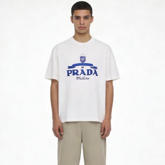❤프라다 남성 라운드 반팔티 - Prada Mens Round Tshirt - prc13443x