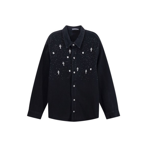 ❤크롬하츠 남성 데님 자켓 - Chrom Hearts Mens Denim Jacket - chc13501x