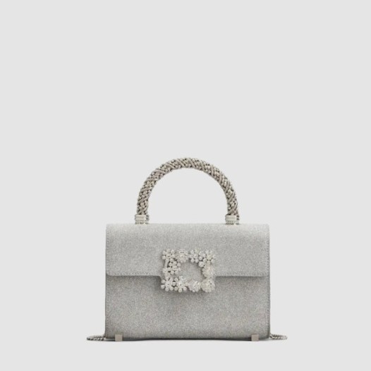 ❤로저비비에 여성 플라워 스트라스 주얼 앤벨롭 미니 백 - Roger Vivier Womens Flower Strass Jewel Envelope Mini Bag - rob13495x
