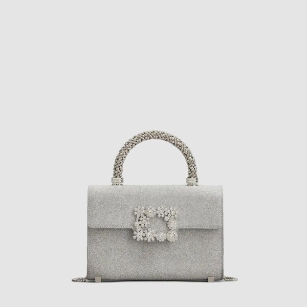 ❤로저비비에 여성 플라워 스트라스 주얼 앤벨롭 미니 백 - Roger Vivier Womens Flower Strass Jewel Envelope Mini Bag - rob13495x