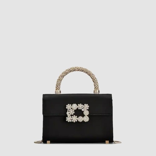 ❤로저비비에 여성 쥬얼 이플로레슨스 미니 실크 사틴 클러치 - Roger Vivier Womens Jewel Eflorescence Mini Silk Satin Clutch - rob13496x