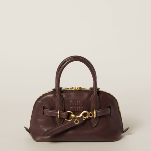 ★미우미우 여성 아방뛰르 나파 가죽 탑 핸들 백 - Miumiu Womens Avanture Nappa Leather Top Handle Bag
