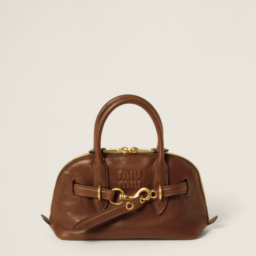 ★미우미우 여성 아방뛰르 나파 가죽 탑 핸들 백 - Miumiu Womens Avanture Nappa Leather Top Handle Bag