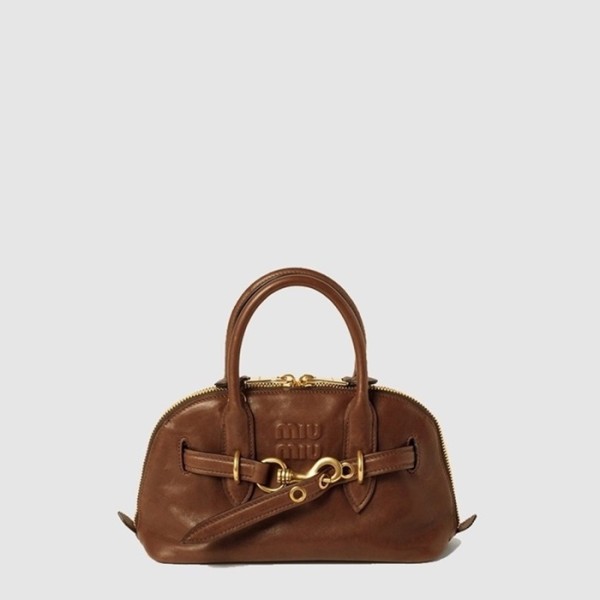 ❤미우미우 여성 아방뛰르 나파 가죽 탑 핸들 백 - Miumiu Womens Avanture Nappa Leather Top Handle Bag - mib13619x