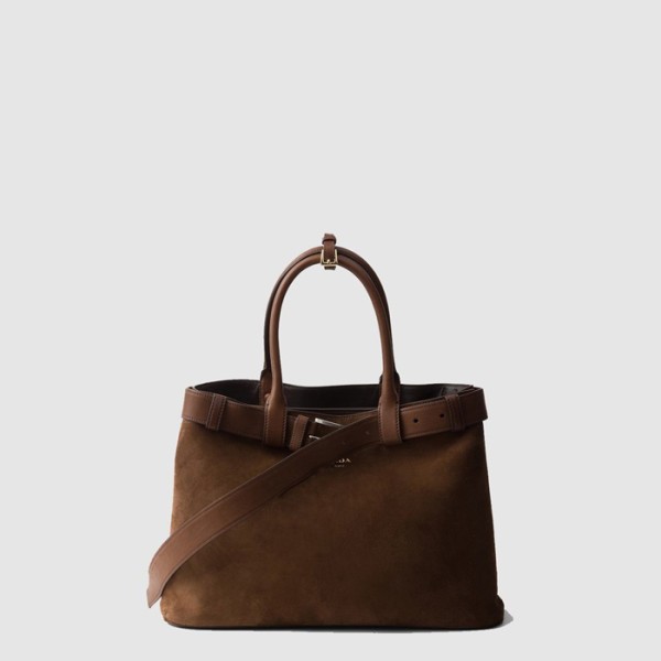 ❤프라다 여성 더블 벨트 토트백 1BA416 - Prada Womens Tan Tote Bag - prb13799x