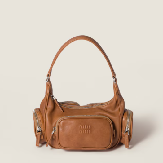 ★미우미우 여성 나파 가죽 포켓 백 - Miumiu Womens Nappa Leather Pocket Bag - mib13809x