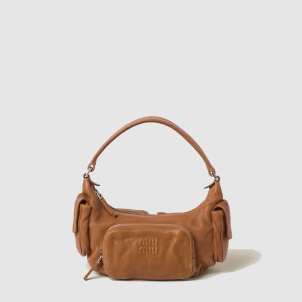 ❤미우미우 여성 나파 가죽 포켓 백 - Miumiu Womens Nappa Leather Pocket Bag - mib13809x