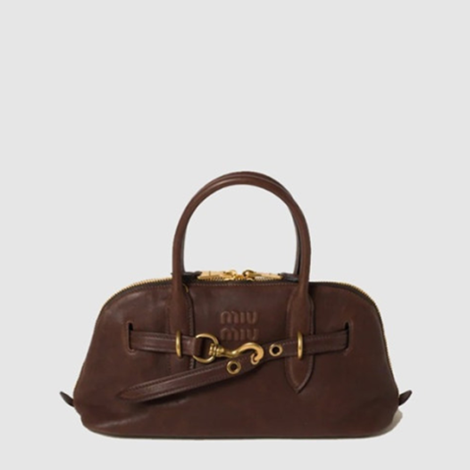 ★미우미우 여성 아방뛰르 나파 가죽 탑 핸들 백 - Miumiu Womens Avanture Nappa Leather Top Handle Bag