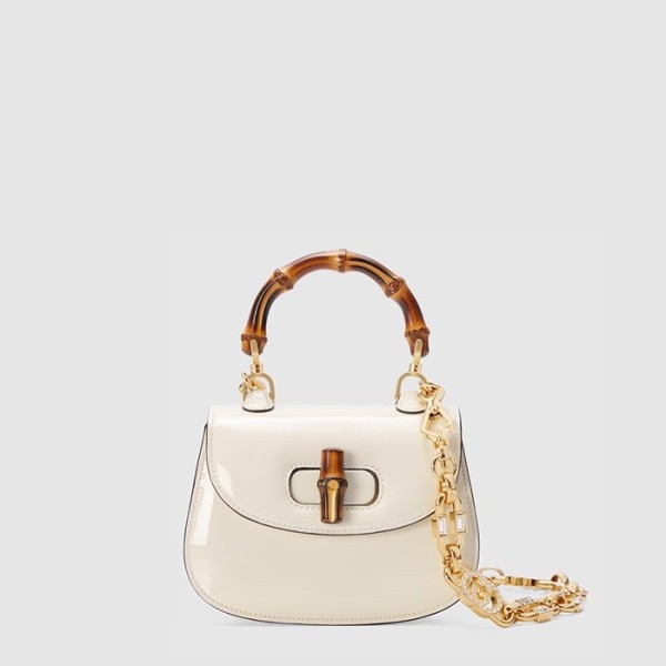 ❤구찌 여성 뱀부 1947 미니 탑 핸들백 - Gucci Womens Bamboo 1947 Mini Top Handle Bag - gub14222x