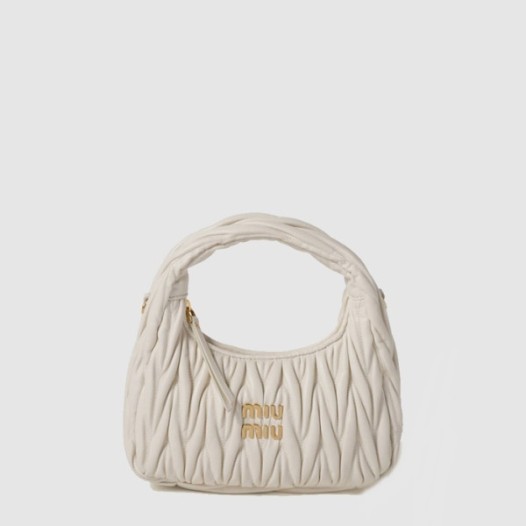 ❤미우미우 여성 완더 마테라쎄 호보 백 - Miumiu Womens Wander Matelasse Hobo Bag - mib14257x