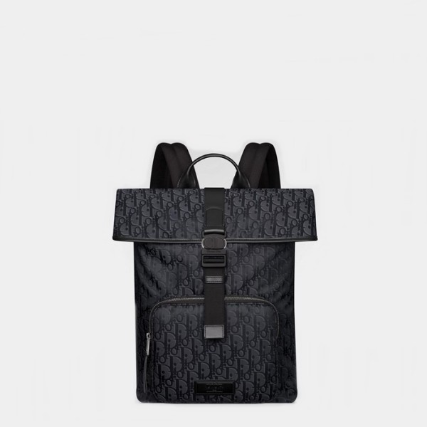 ❤디올 남성 트렉 롤탑 백팩 - Dior Mens Trek Roll-Top Backpack - dib14491x