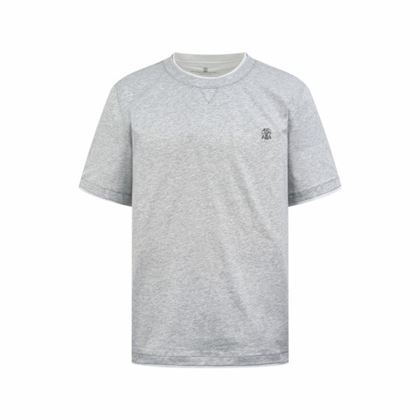 ❤브루넬로쿠치넬리 남성 라운드 티셔츠 - Brunello Cucinelli Mens Round Tshirt - brc13544x