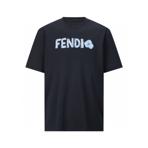 ❤펜디 남성 라운드 반팔 티셔츠 - Fendi Mens Round Tshirt - fec13583x