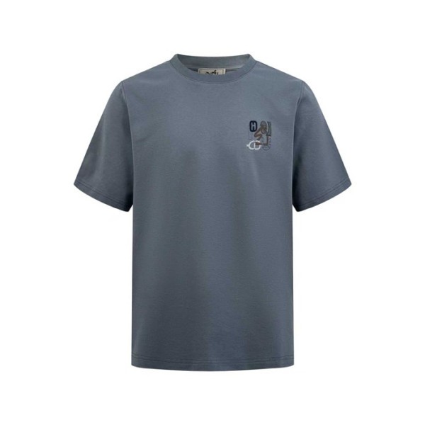 ❤에르메스 남성 라운드 반팔티 - Hermes Mens Round Tshirt - hec13585x