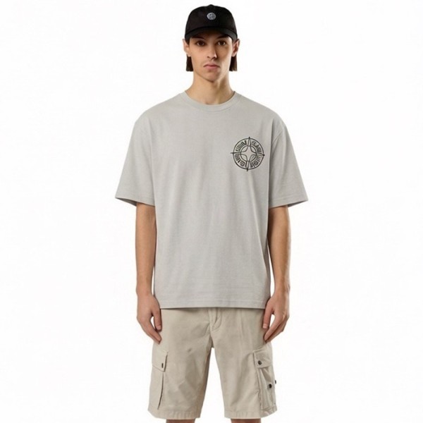❤스톤아일랜드 남성 라운드 반팔 티셔츠 - Stone Island Mens Round Tshirt - stc13640x