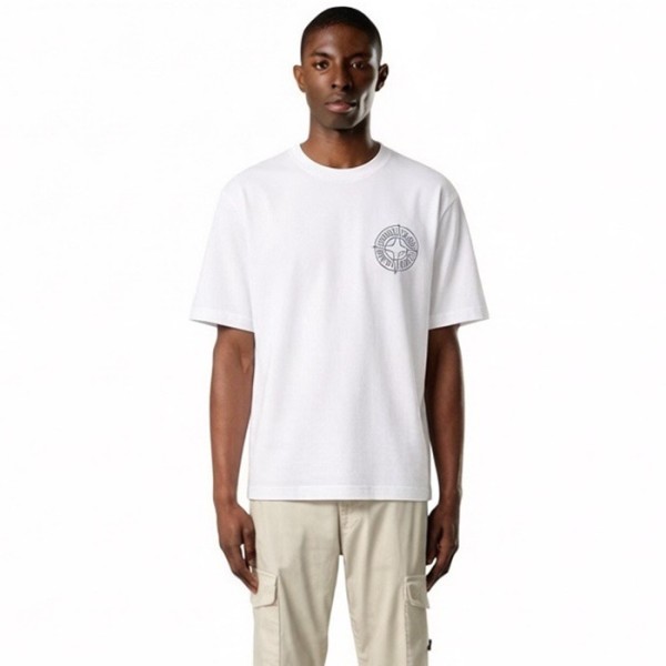 ❤스톤아일랜드 남성 라운드 반팔 티셔츠 - Stone Island Mens Round Tshirt - stc13642x