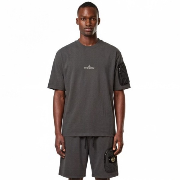 ❤스톤아일랜드 남성 라운드 반팔 티셔츠 - Stone Island Mens Round Tshirt - stc13655x