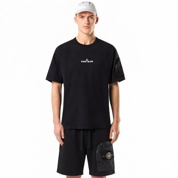 ❤스톤아일랜드 남성 라운드 반팔 티셔츠 - Stone Island Mens Round Tshirt - stc13659x