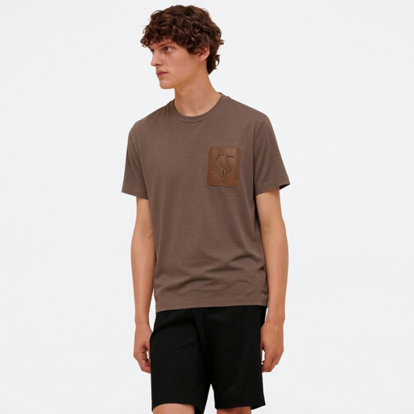 ❤에르메스 남성 라운드 반팔티 - Hermes Mens Round Tshirt - hec13666x