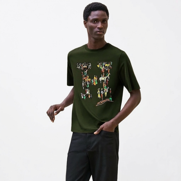 ❤에르메스 남성 라운드 반팔티 - Hermes Mens Round Tshirt - hec13668x