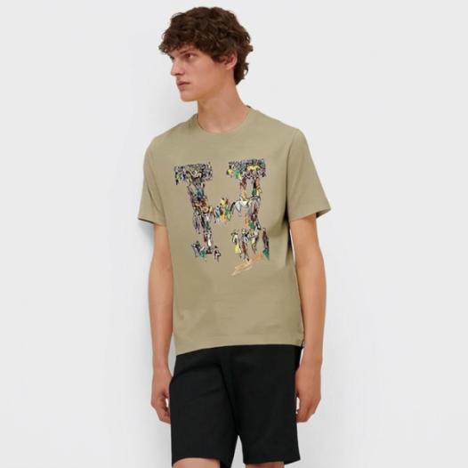 ❤에르메스 남성 라운드 반팔티 - Hermes Mens Round Tshirt - hec13670x