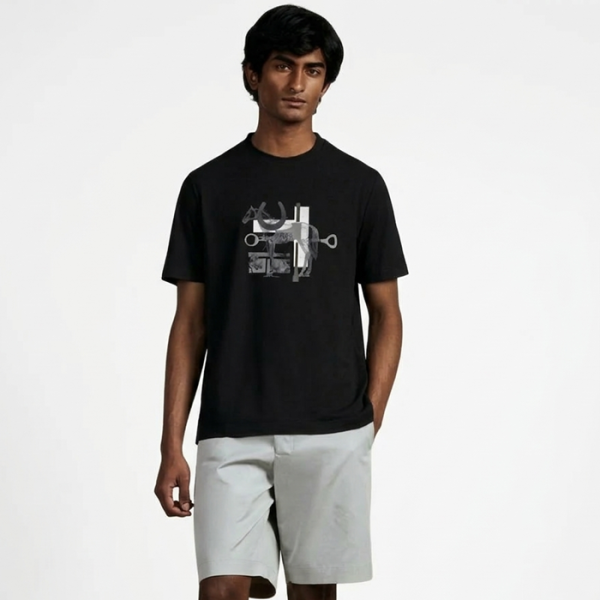 ❤에르메스 남성 라운드 반팔티 - Hermes Mens Round Tshirt - hec13676x