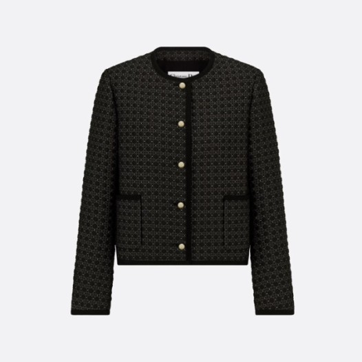 ❤디올 여성 매크로까나쥬 크롭 재킷 - Dior Womens Macrocannage Crop Jacket - dic13696x