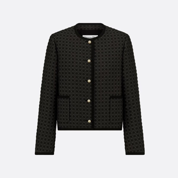 ❤디올 여성 매크로까나쥬 크롭 재킷 - Dior Womens Macrocannage Crop Jacket - dic13696x