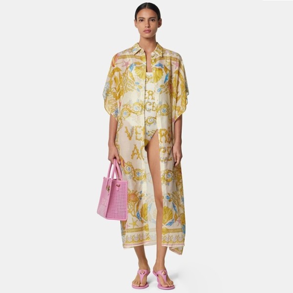 ❤베르사체 여성 실크 드레스 - Versace Womens Silk Dress With Waist Belt - vec13707x