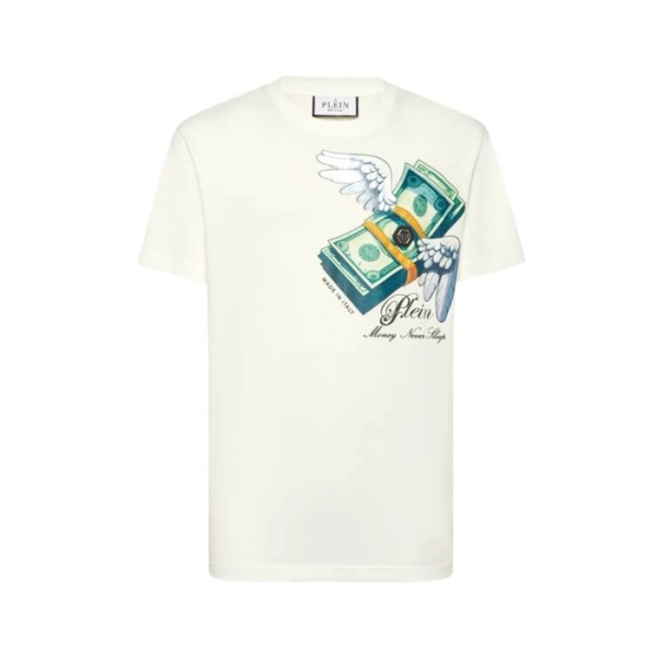 ❤필립플레인 남성 라운드 반팔티 - Philipp-plein Mens Round Tshirt - phc13758x