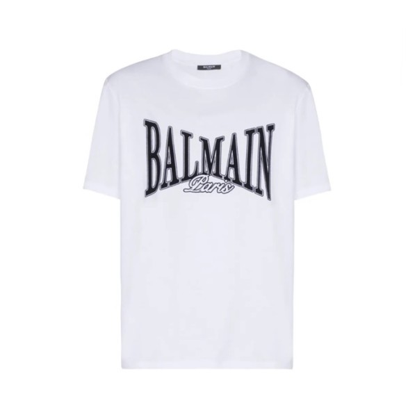 ❤발망 남성 라운드 반팔티 - Balmain Mens Round Tshirt - bmc13771x
