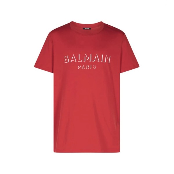 ❤발망 남성 라운드 반팔티 - Balmain Mens Round Tshirt - bmc13772x