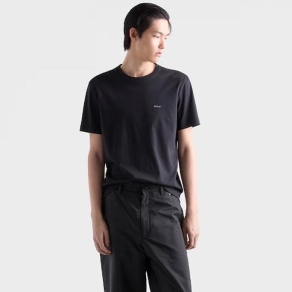 ❤프라다 남성 라운드 반팔티 - Prada Mens Round Tshirt - prc13776x