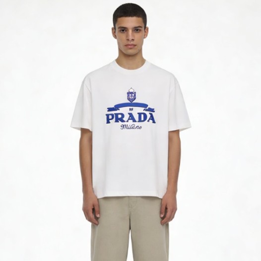 ❤프라다 남성 라운드 반팔티 - Prada Mens Round Tshirt - prc13806x