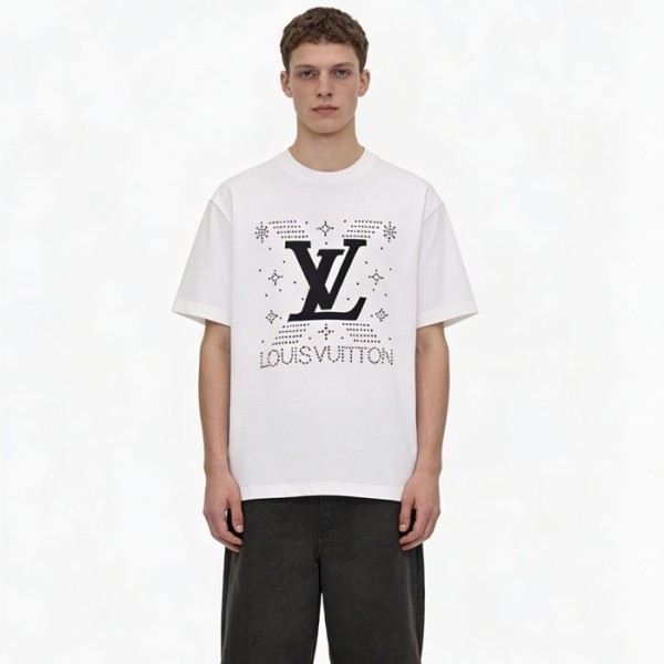 ❤루이비통 남성 라운드 반팔 티셔츠 - Louis vuitton Mens Round Tshirt - lvc13808x